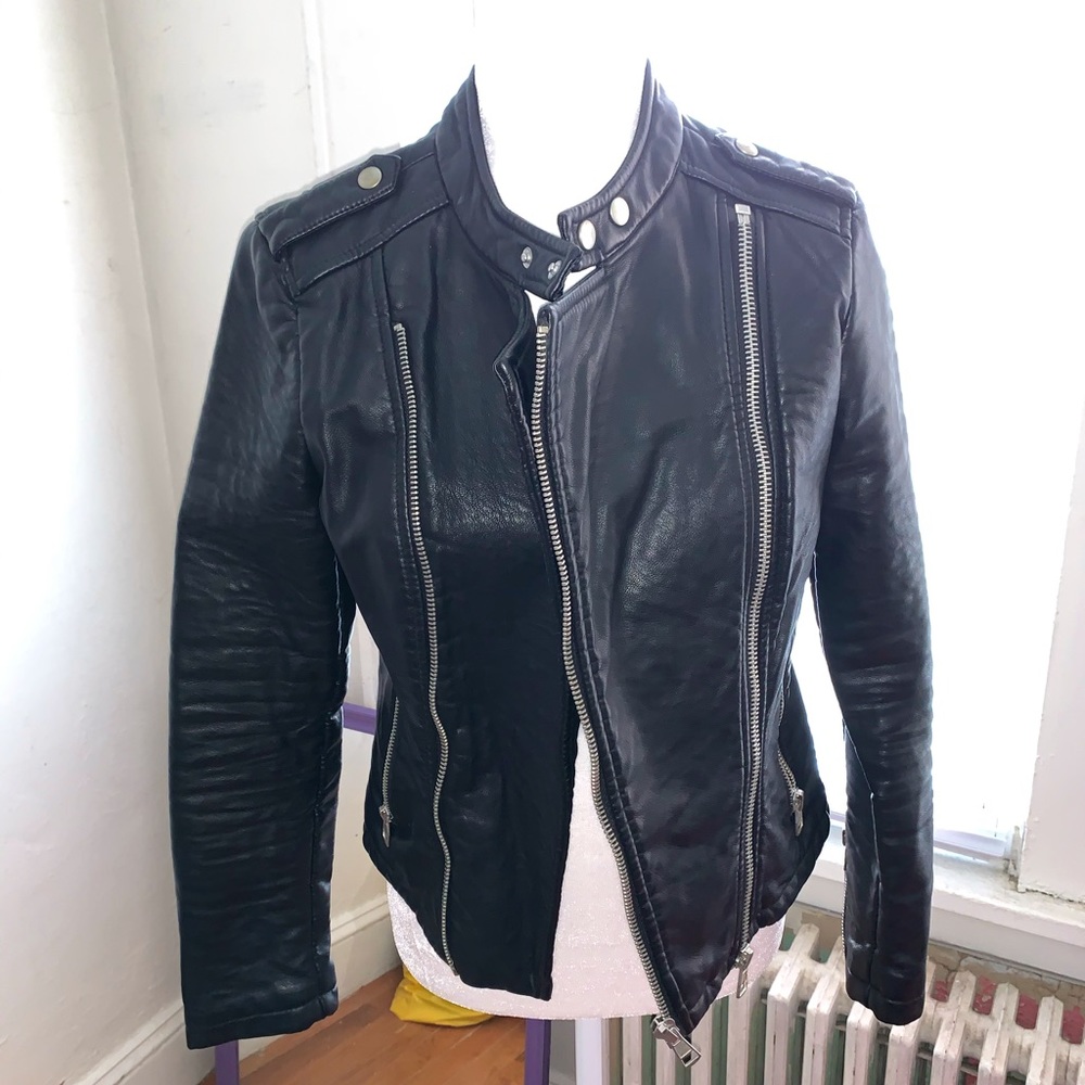 Faux Leather Jacket